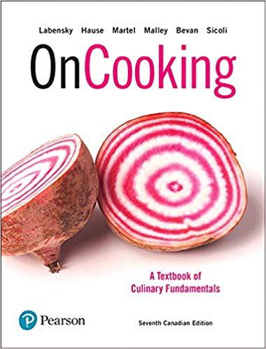 (Test Bank)On Cooking A Textbook of Culinary Fundamentals,7th Canadian Edition.zip
