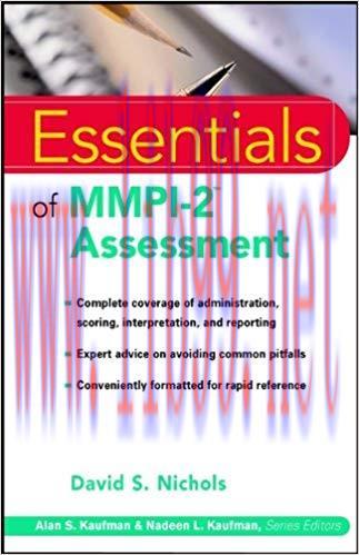 (PDF)Essentials of MMPI-2 Assessment (Essentials of Psychological Assessment Book 9) 1st Editio...