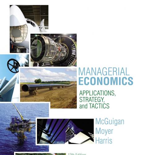Managerial Economics Applications, Strategies and Tactics 13th Edition