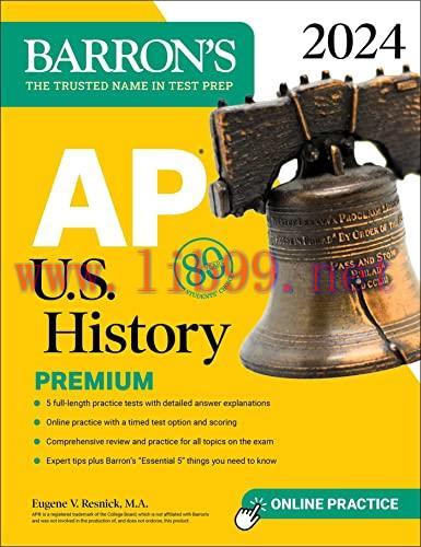 [FOX-Ebook]AP U.S. History Premium, 2024: 5 Practice Tests + Comprehensive Review + Online Prac...