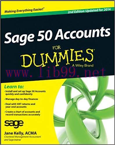 (PDF)Sage 50 Accounts For Dummies 2nd Edition