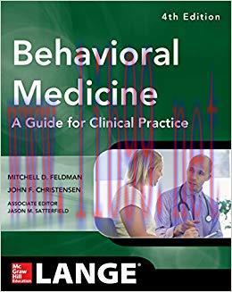 (PDF)Behavioral Medicine A Guide for Clinical Practice 4/E 4th Edition