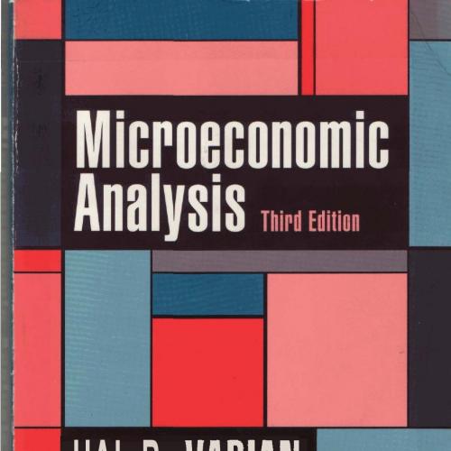 Microeconomic Analysis 3rd Edition by Hal R. Varian