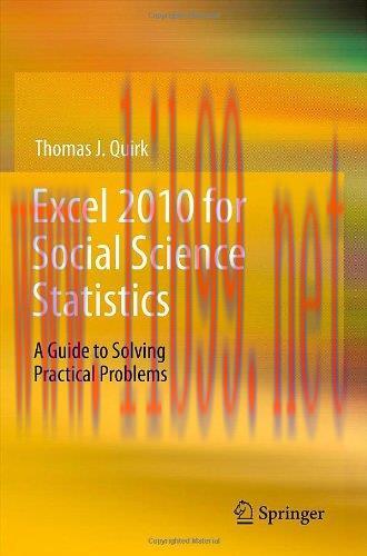 [FOX-Ebook]Excel 2010 for Social Science Statistics