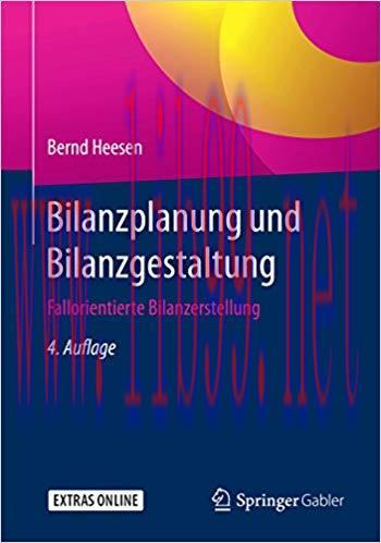 (PDF)Bilanzplanung und Bilanzgestaltung: Fallorientierte Bilanzerstellung (German Edition) 4th ...