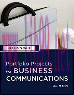 (PDF)New Perspectives: Portfolio Projects for Business Communication (New Perspectives Series) ...
