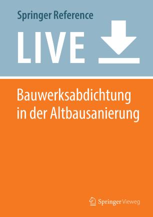Bauwerksabdichtung in der Altbausanierung