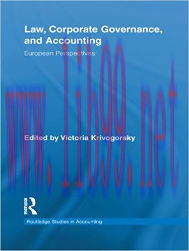 (PDF)Law, Corporate Governance and Accounting: European Perspectives (Routledge Studies in Acco...