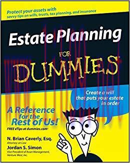 Estate Planning For Dummies 1st Edition,