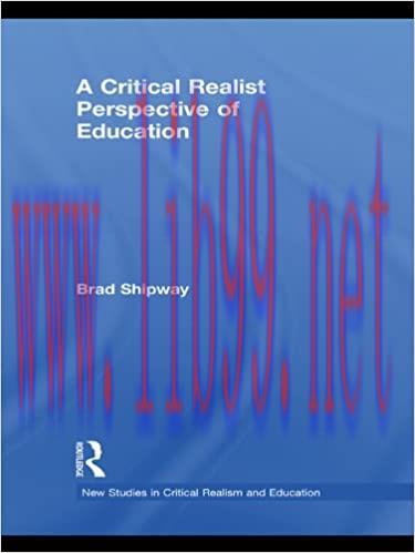 (PDF)A Critical Realist Perspective of Education (New Studies in Critical Realism and Education...