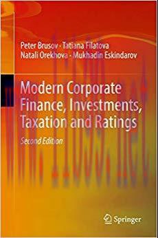 (PDF)Modern Corporate Finance, Investments, Taxation and Ratings 2nd Edition
