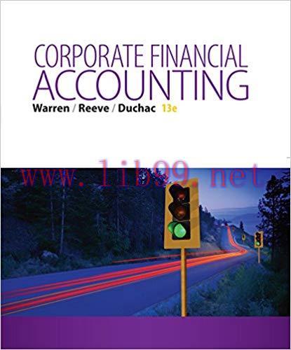 (PDF)Corporate Financial Accounting 13th Edition